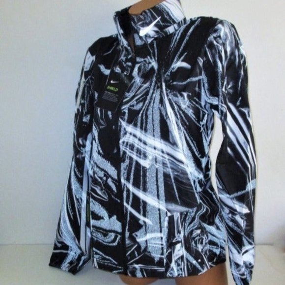 Nike Shield Full-Zip Running Jacket Hood Ghost Flash Reflective Extra-Large $150 - Picture 5 of 12